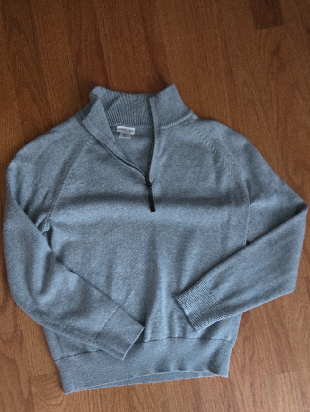 Crewcuts Light Gray Half-Zip Sweater
